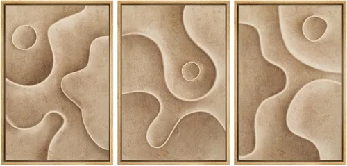 Miniatura 68 de SIGNWIN Lienzo enmarcado para pared, juego de arte dramático de cielo tormentoso, ilustraciones de paisaje nuboso Moody, arte moderno decorativo