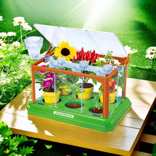 Miniatura 6 de EXBEPE Kit de jardinería para niños, kit de terrario de cultivo de invernadero, juego de cultivo de plantas, descubrimiento, regalo educativo