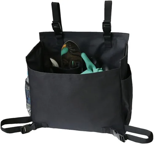 Miniatura 7 de GANAZONO Bolsa colgante multiusos para cortacésped, bolsa ajustable de tela Oxford para cortacésped, al azar