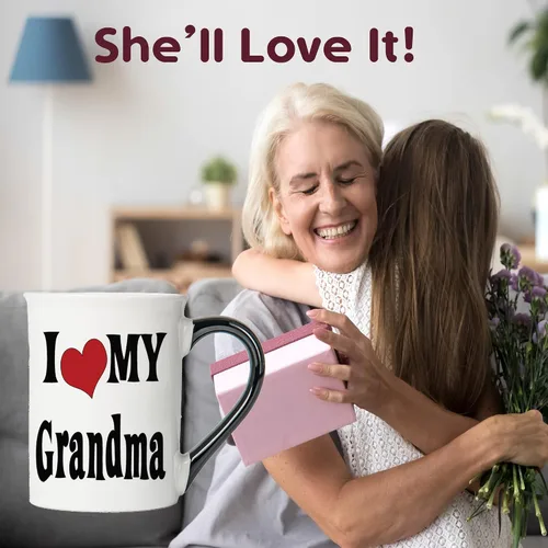 Miniatura 8 de Cottage Creek Tazas Taza de café I Love My Grandma Taza de café de cerámica de 16 onzas Regalos para mujeres, abuela, mamá, nana, abuelos