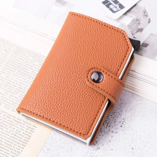 Miniatura 9 de Tarjetero de crédito Slim Wallet Front Pocket Protector Pop Up Design Aluminio hasta 7
