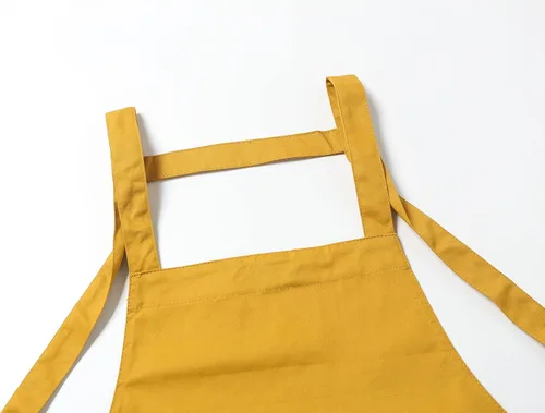 Miniatura 10 de Jeelow Delantal de cocina de algodón o sarga de algodón para hombres y mujeres, ajustable con bolsillos ajustables