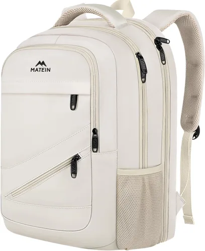 Miniatura 26 de MATEIN - Mochila para laptop de gran capacidad para mujeres, mochila de viaje aprobada por TSA con correa para equipaje y puerto USB, mochila
