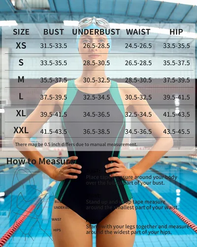 Miniatura 6 de CharmLeaks - Traje de baño deportivo de una pieza para mujer, con espalda cruzada