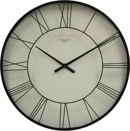 Miniatura 7 de Studio Designs Home Mod 73019 - Reloj de pared de metal retro con marcadores de hora y minutos, movimiento de cuarzo, latón dorado (73019)