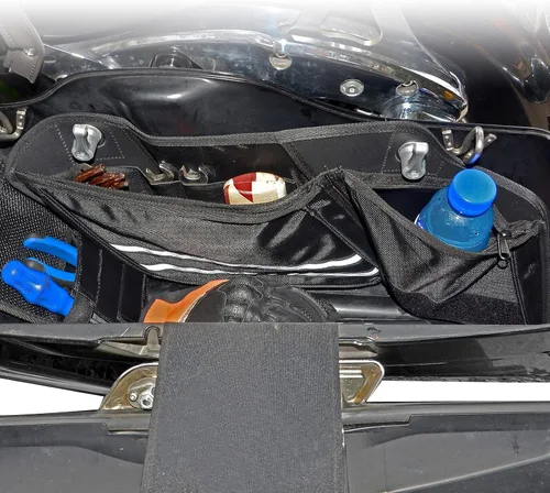 Miniatura 3 de Goldfire Organizador de alforjas Harley para bolsa de sillín Harley, organizador de herramientas lateral, bolsa de almacenamiento para Touring Road