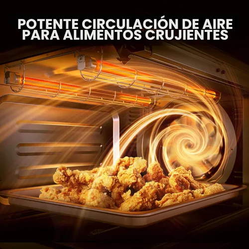 Miniatura 3 de Midea Flexify Slim - Horno tostador de puerta francesa 8 en 1, combo de freidora de aire, horno compacto de encimera con SpeedHeat infrarrojo