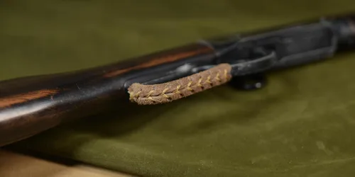 Miniatura 8 de Envoltura de palanca de cuero de gamuza para rifles y escopetas de acción de palanca, hecha a mano Marrón marrón
