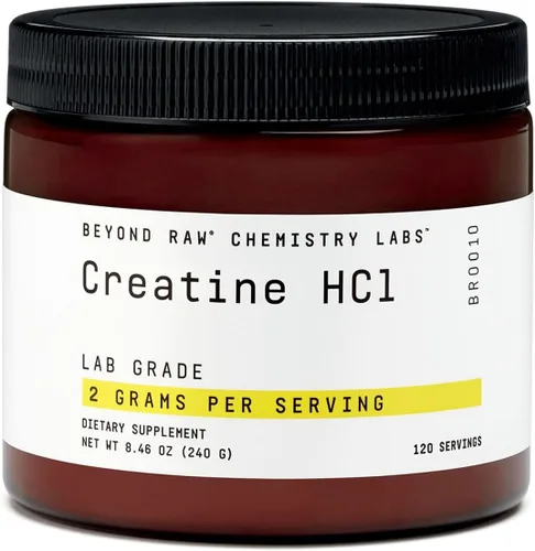 Miniatura 7 de BEYOND RAW Polvo de creatina HCl, respaldado por la ciencia, grado de laboratorio, creatina para mujeres y hombres, fuerza muscular, producción