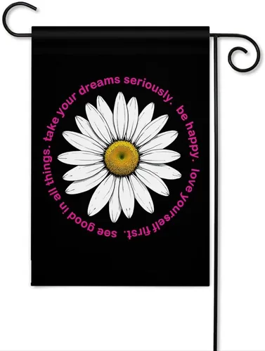 Miniatura 20 de Moslion Bandera de jardín con texto en inglés "Give Thanks For He Is Good", bandera de doble cara, bandera de bienvenida para patio, decoración