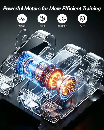Miniatura 5 de Máquina elíptica para debajo del escritorio, ejercitador eléctrico de pedal sentado, ejercitador de piernas silencioso mientras está sentado
