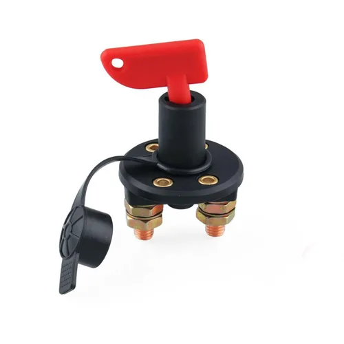 Interruptor de desconexión de batería con 1 llave aislador de batería interruptor de desconexión universal para barcos de coches marinos