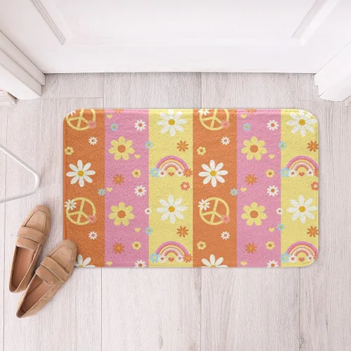 Miniatura 20 de Alfombras de baño de bailarina para niños, diseño de estrellas y corazones con notas musicales, decoración de habitación de niñas y mujeres