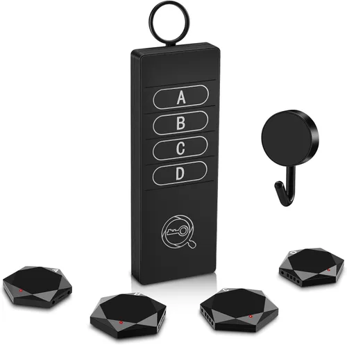 Elecpow Localizador de llaves con sonido, 85 dB+Rf buscador remoto con 164 pies. Buscador de control remoto de TV inalámbrico para llaves, cartera,