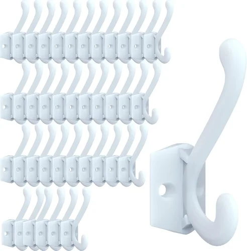 Miniatura 10 de CBWLWJ Paquete de 16 ganchos de pared resistentes para colgar en la pared, para sala de estar, baño, cocina, para abrigo, bolsa, bufanda, toalla