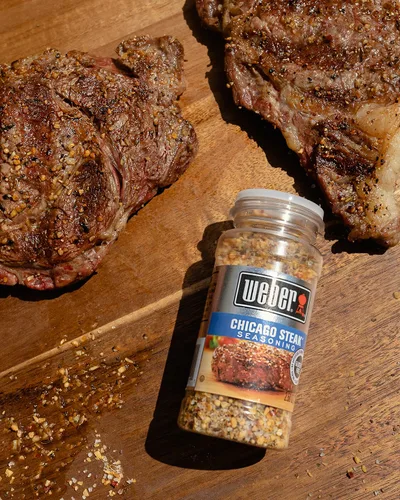 Miniatura 4 de Weber Set de condimentos Ultimate Grilling con ajo asado y hierbas, Kick'n Chicken, Gourmet Burger y condimentos Chicago Steak
