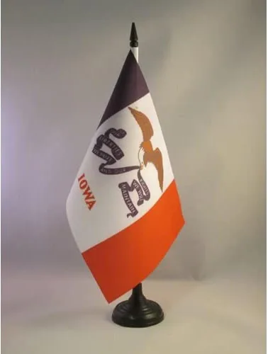 Miniatura 85 de Bandera de mesa de Colorado de 4 x 6 pulgadas, bandera de escritorio del estado de Colorado de EE. UU., 5.9 x 3.9 in, palo y base de plástico negro