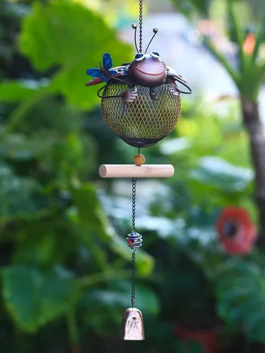 Miniatura 2 de Comedero solar para pájaros, a prueba de ardillas, para exteriores, con forma de animal lindo (forma de mariquita)
