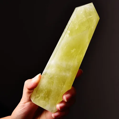 Miniatura 29 de AMOYSTONE Obelisco de Piedra de Sangre Africana Varita de Cristal Curativo Grande Torre Columna Facetada de 6 Lados Reiki Chakra Meditación Terapia