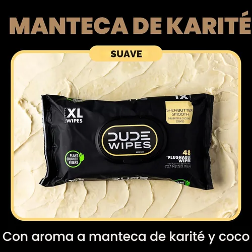 Miniatura 2 de DUDE Toallitas – Toallitas desechables – Paquete de 6, 288 unidades – Manteca de karité suave – Extra Grande – Vitamina E y Aloe – Seguro