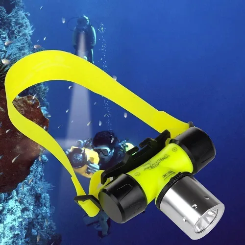 Miniatura 7 de LUXNOVAQ Linterna subacuática para buceo, súper brillante, 1800 lúmenes, linterna de buceo LED, IPX8 impermeable, 3 modos, linterna de buceo
