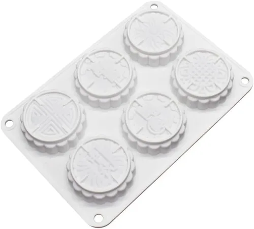 Miniatura 5 de Molde de silicona para pastel con 6 flores, molde de pan casero DIY, moldes de silicona para pastel, molde para pastel de luna, herramientas