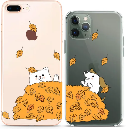 Miniatura 10 de Fundas a juego para parejas compatibles con iPhone 15 14 13 12 11 Pro Max Mini Xs 6s 8 Plus 7 Xr 10 SE 5 King Queen Spades Hes rojo negro encantador