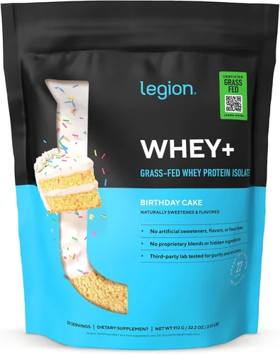 Miniatura 36 de LEGION Whey+ Proteína de Suero Aislado de Vacas Alimentadas con Pasto - Polvo de Proteína de Suero Aislado Bajo en Calorías, Sin OMG, Sin Azúcar