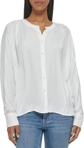 Miniatura 4 de Calvin Klein Blusa de mujer con puños anchos y parte delantera fruncida