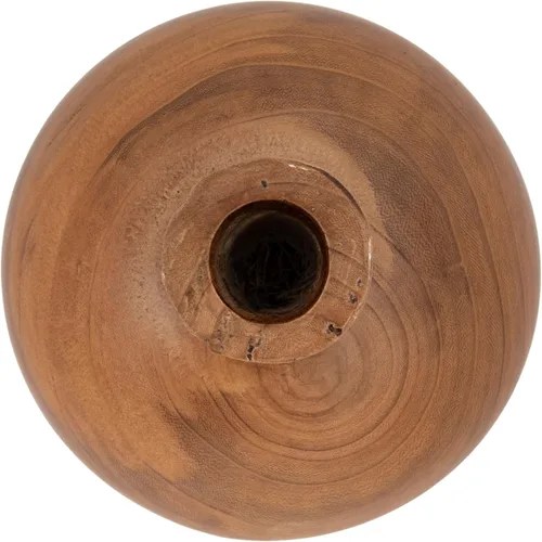 Miniatura 6 de Jarrón decorativo de madera de paulownia, acabado espresso