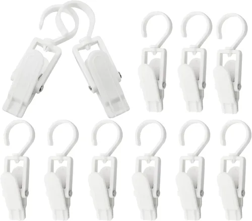 Miniatura 8 de Ganchos giratorios de plástico para colgar, ganchos giratorios súper fuertes, ganchos para ropa, clips de ropa, perchas de armario para el hogar