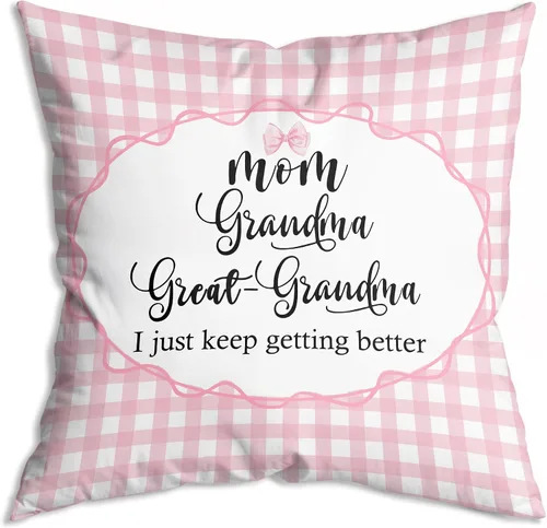 Miniatura 12 de Regalos para abuela, fundas de almohada de 18 x 18 pulgadas, regalos de anuncio de embarazo para abuela, regalos de bisabuela de nietos, regalo