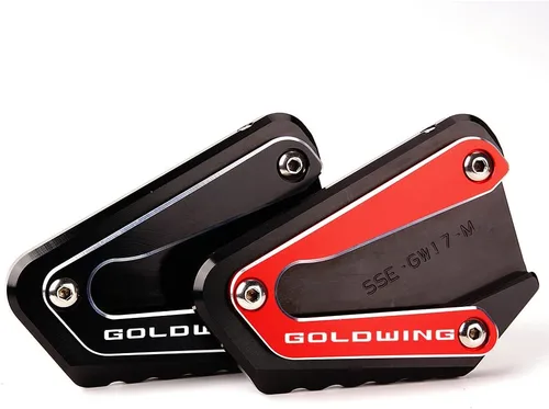 Miniatura 3 de MOWOK Para Goldwing GL1800 2002-2017 y 2018-2025 Goldwing GL1800 1800 Extensión de Soporte Lateral de Motocicleta con Reposapiés