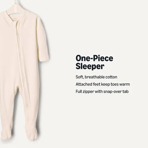 Miniatura 2 de Tienda Essentials x Sofia Grainge - Body unisex con pies de algodón para dormir y jugar, paquete de 2