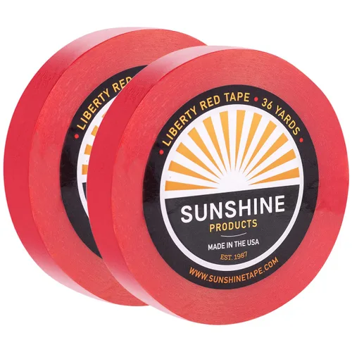Miniatura 23 de Sunshine Tape Paquete de 3 rollos de cinta adhesiva para peluca, 3/4 pulgadas x 36 yardas, doble cara, grado médico, cinta de tupé y peluca