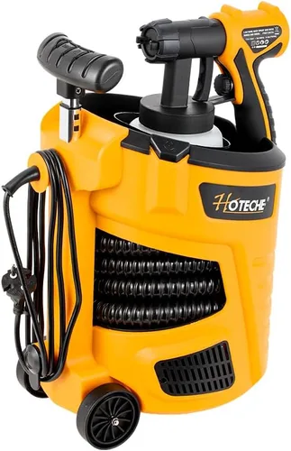 Hoteche Pulverizador de pintura eléctrico HVLP de 700 W | Contenedor de 27.1 fl oz, boquilla de 0.098 in, flujo de 33.8 fl oz/min, manguera de 9.8 ft