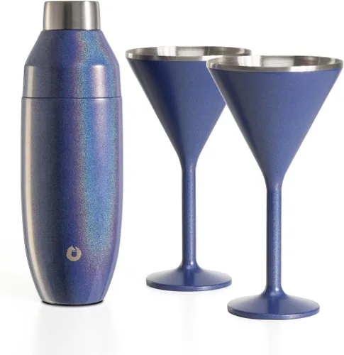 Miniatura 17 de NEWPORT Stemware Collection Premium Vacuum Insulated Stainless Steel Martini Glasses, Lightweight Margarita Glasses, Unbreakable & Stay Cold