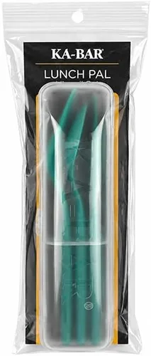 Ka-Bar 9939 Lunch Pal - Cuchillo utilitario compacto para uso diario con tenedor y cuchara