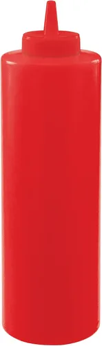 Miniatura 10 de Winco Juego de botellas exprimibles de 6 piezas, 8 onzas, color rojo, mediano