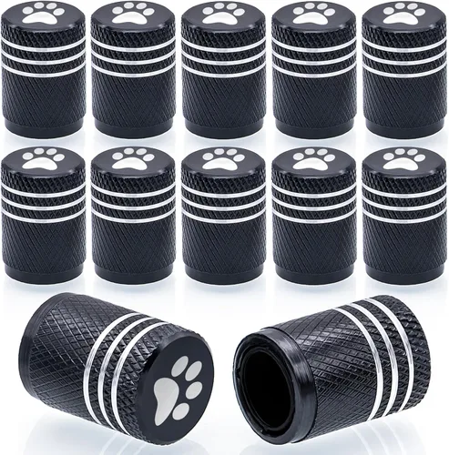 Miniatura 27 de 4 piezas tapones de válvula de neumático en forma de dados, cubiertas universales de válvula de neumático a prueba de polvo con núcleo de cobre