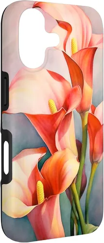 Miniatura 3 de Calla Lilies Flower Floral Watercolor Case for iPhone 17