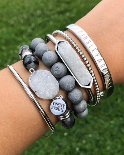 Miniatura 7 de Kinsley Armelle Colección Stone - Pulsera Lunar de Plata