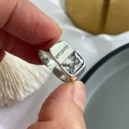 Miniatura 201 de Anillo de plata de ley 925, minimalista, ajustable, hecho a mano, para mujeres y niñas