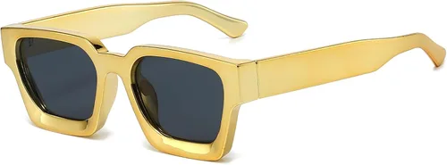 Miniatura 121 de AIEYEZO Gafas de sol cuadradas para mujeres y hombres, gafas de sol cuadradas con montura gruesa, estilo de diseñador simple