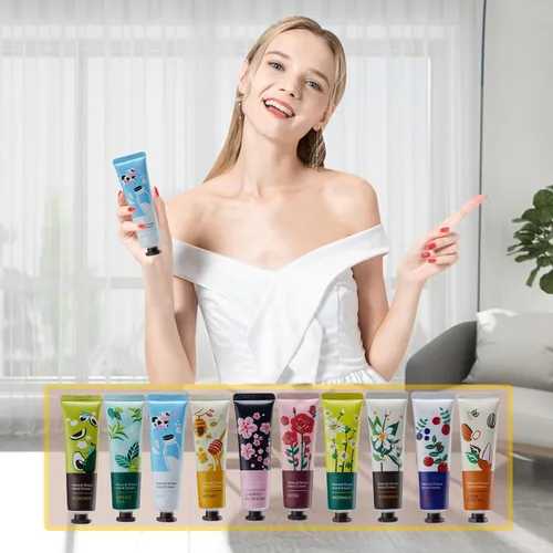 Miniatura 7 de Paquete de 20 cremas de manos para regalo, loción de manos para manos secas y agrietadas, manos de trabajo, cuerpo, crema de manos