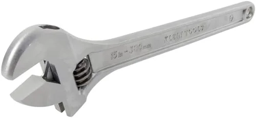 Miniatura 3 de Klein Tools 506-15 Llave ajustable, llave de transmisión forjada con acabado cromado pulido y mango contorneado, 15 pulgadas