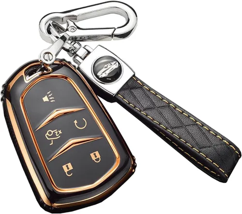 Miniatura 13 de ontto Funda para llavero compatible con Cadillac, Beige