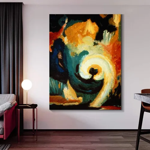 Miniatura 4 de Denzoer - Lienzo decorativo para pared, pintura abstracta, decoración de pared, pintura contemporánea con envoltura de galería, ilustraciones