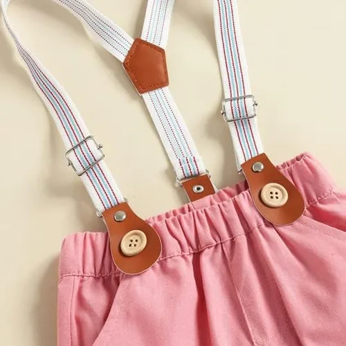Miniatura 4 de Conjunto de traje de primer cumpleaños para niño, con tirantes y corona de oruga Cake Smash The Very Hungry