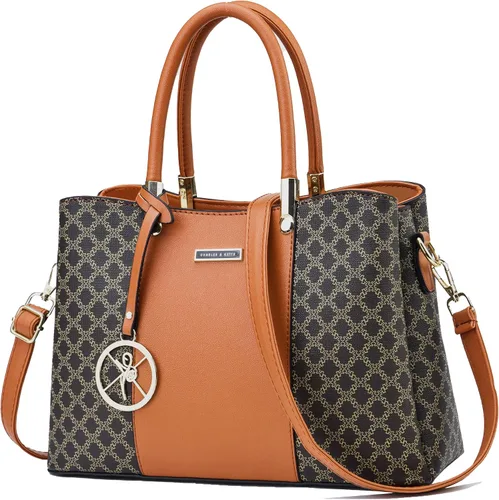 Miniatura 30 de KURGOOL Bolsos y bolsos de mano para mujer, bolso de hombro con asa superior, bolsa de mensajero para mujer